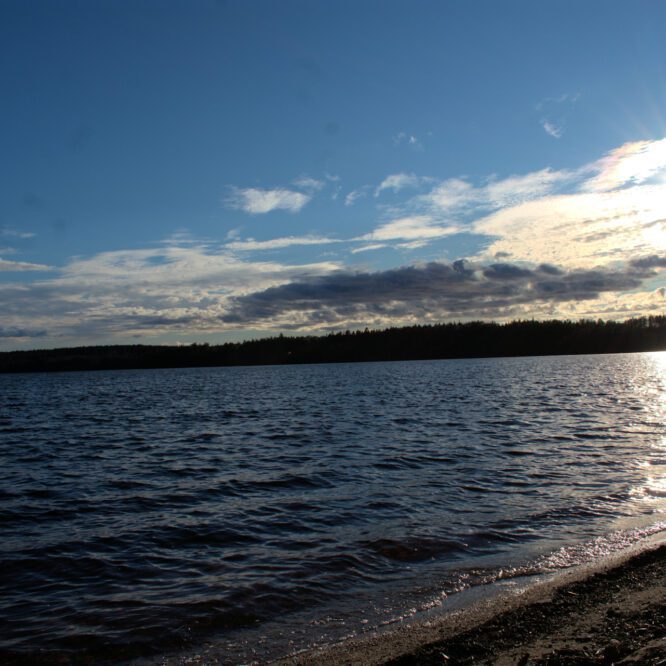 Kanufahrt auf dem See Toften