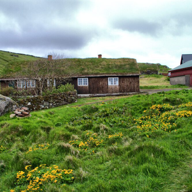 Wanderung zum Svartafoss Wasserfall